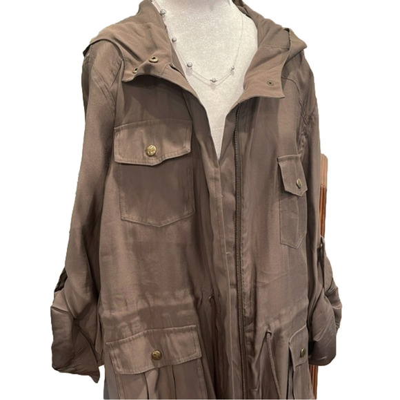 Amanda Green 2-Piece Army Green Utility Jacket & Drawstring Pants Set XL - Picture 4 of 16